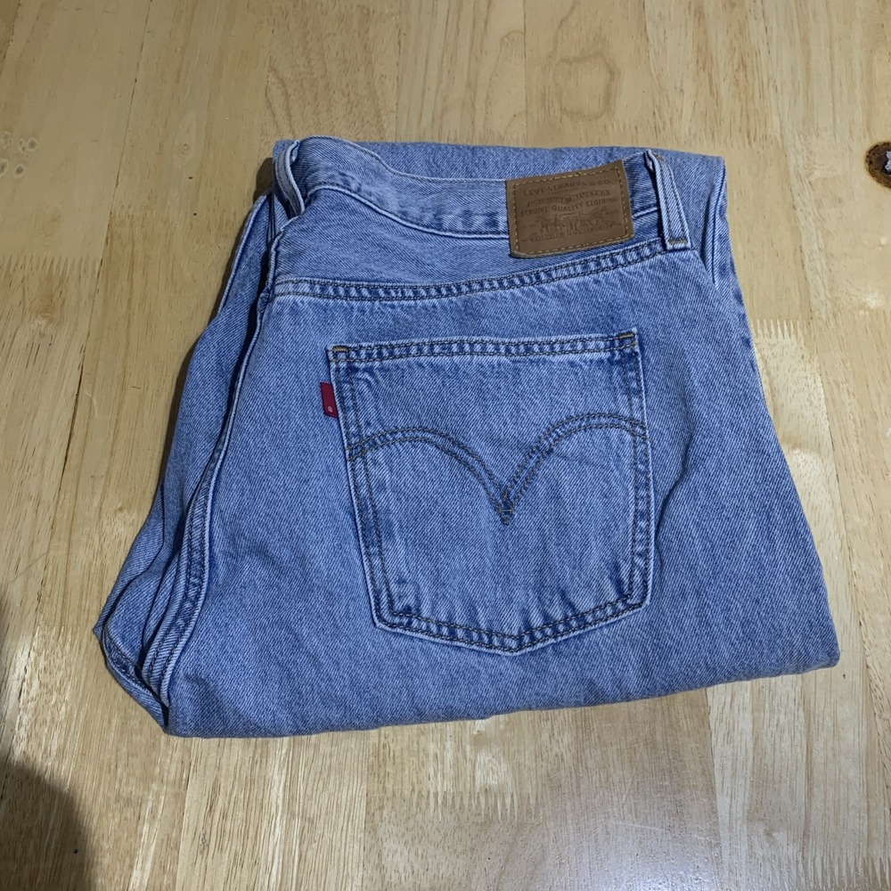 Vintage Levi's Two Horse‎ Brand Blue Jeans Men's 33x30 Leather Tab